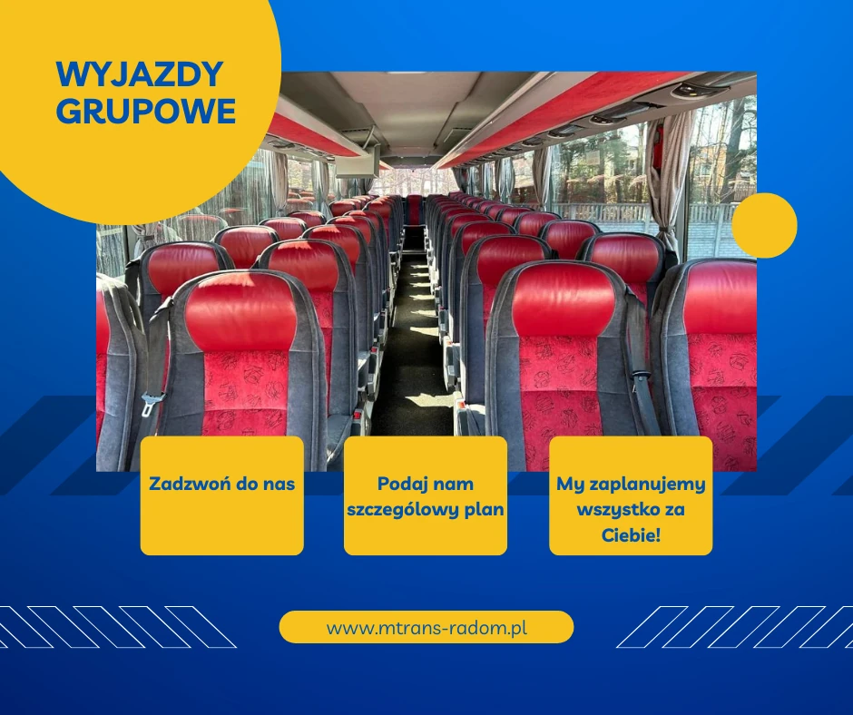 Jak zaplanować wyjazd grupowy wynajem busa i autokaru Radom z kierowca m-trans radom