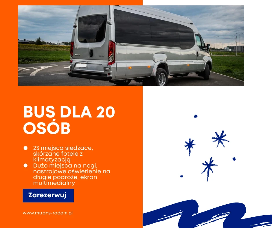 Wynajem Busa 20 Osobowego Radom M-TRANS
