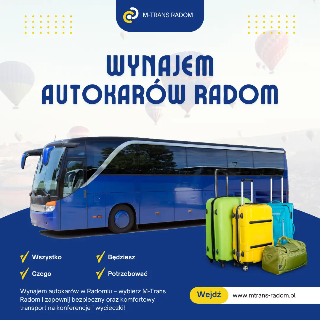 Wynajem Autokarów W Radomiu M-TRAns Radom
