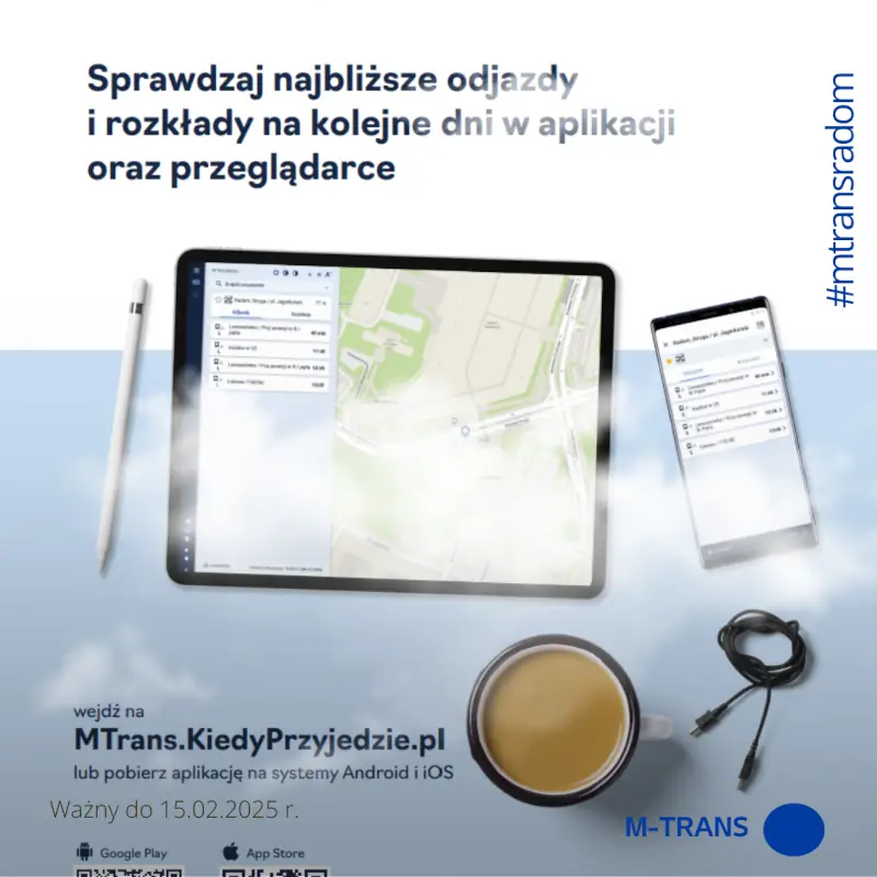 Rozkład jazdy Ferie 2025 M-TRANS L Radom